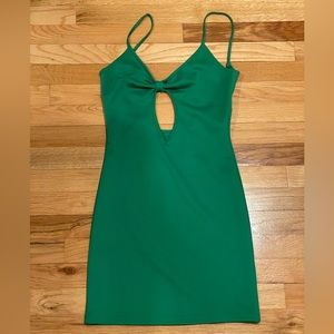 Emerald Green Mini Dress